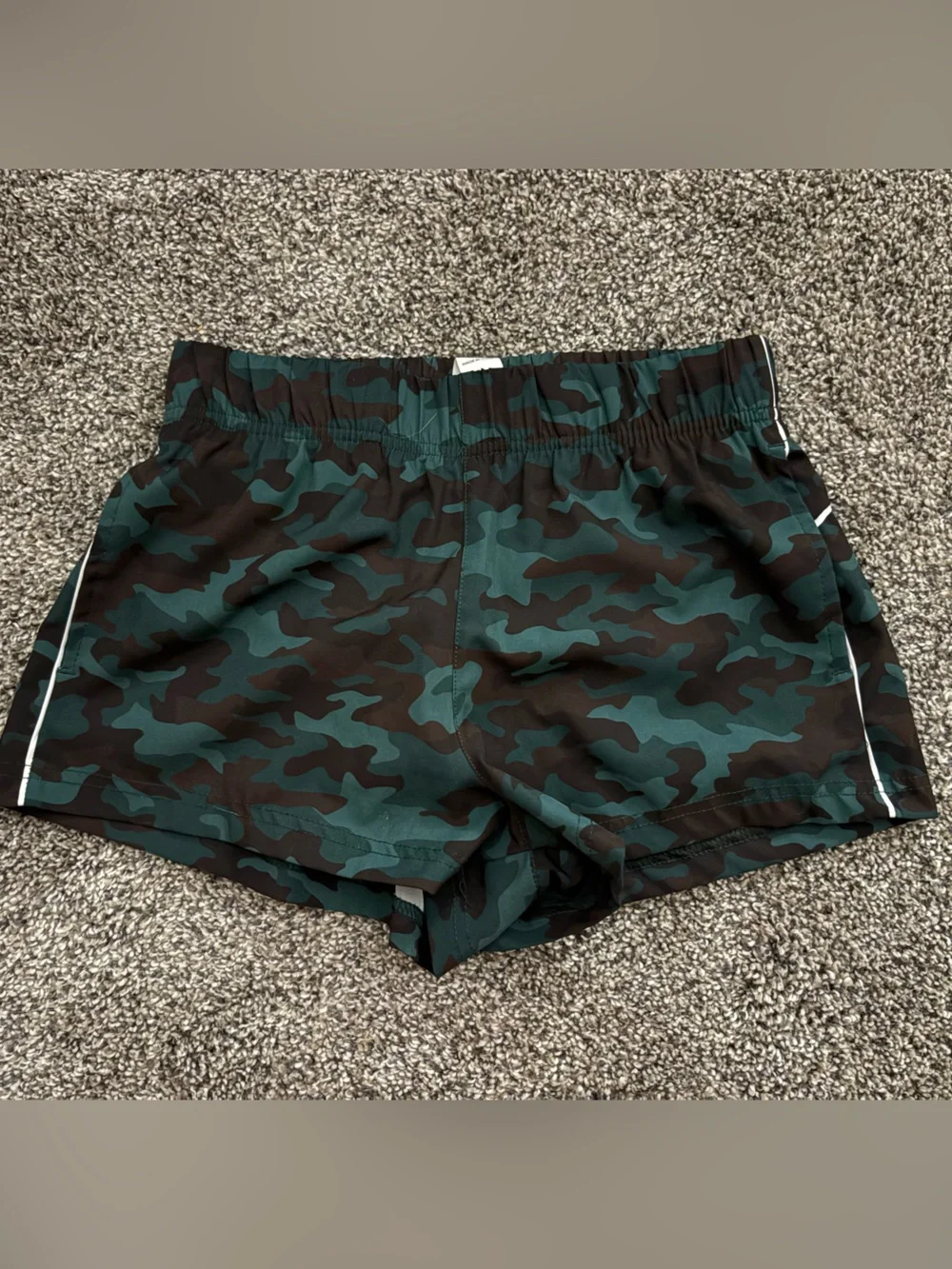 90 Degree By Reflex Dark Green Camouflage Athletic Two-Piece Set